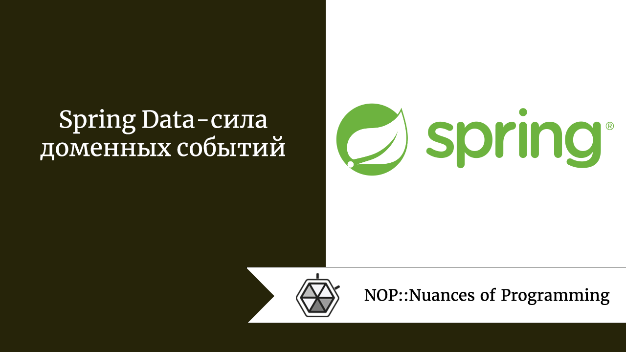 Spring Data — сила доменных событий